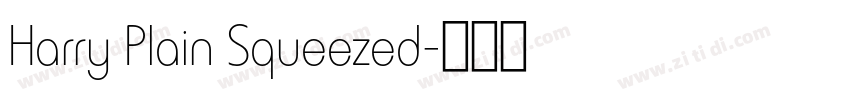 Harry Plain Squeezed字体转换